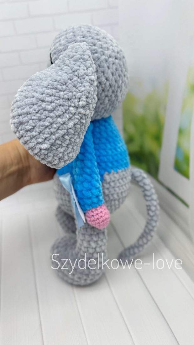 SZYDEŁKOWE LOVE maskotki premium Myszka wykonana szydełkiem SZYDEŁKOWE LOVE maskotki premium